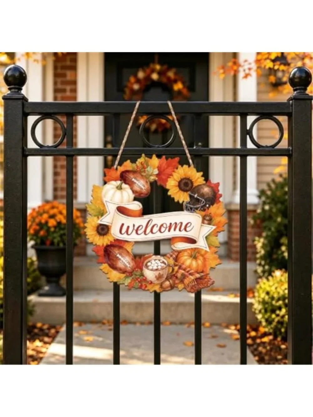 Fall Decorations for Home Fall Door Decor Wreath Welcome Wooden Wall Sign